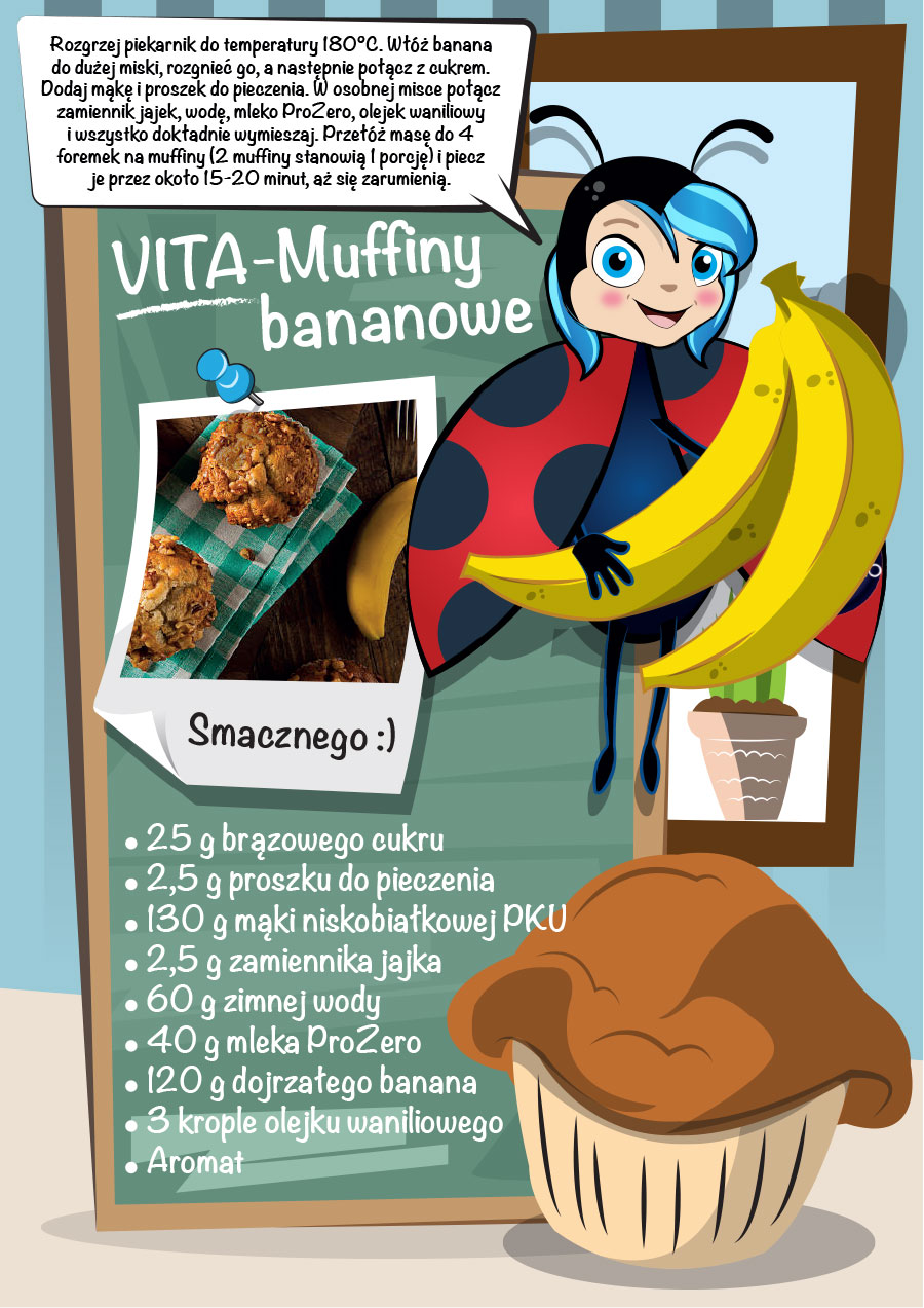 Vita-muffiny z bananami